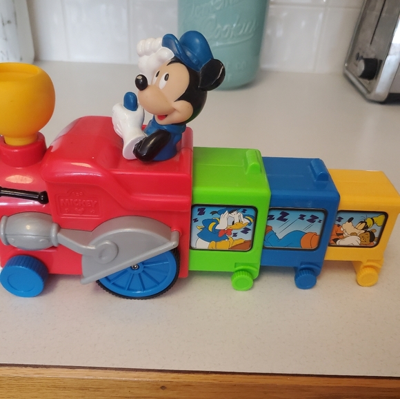 Mattel | Toys | Vintage Mickey Mouse Cho Cho Train Toy | Poshmark